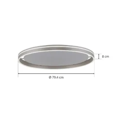 Paul Neuhaus Q-VITO LED-Deckenlampe 79cm stahl