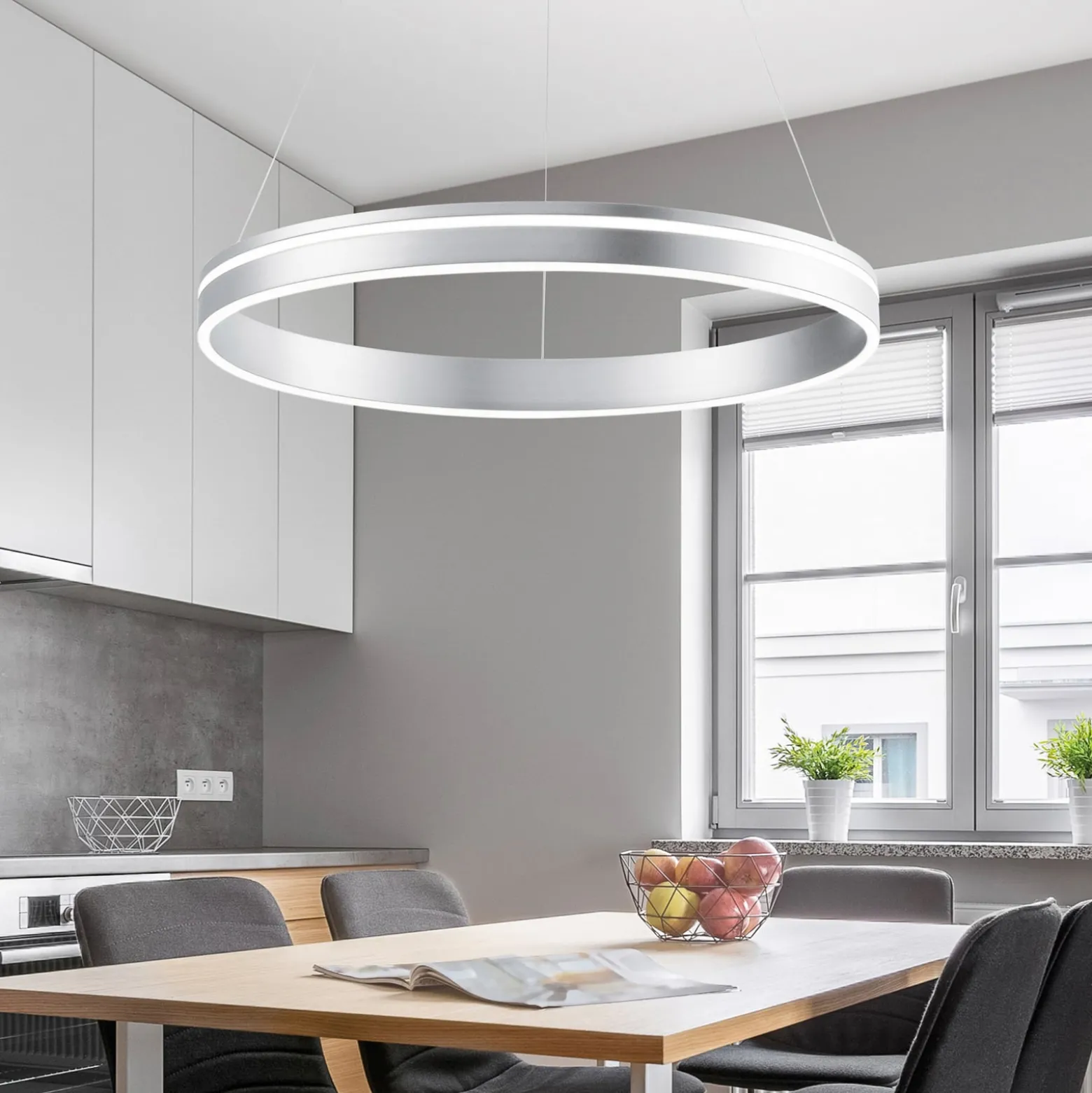 Paul Neuhaus Q-VITO LED-Hängelampe 59cm stahl