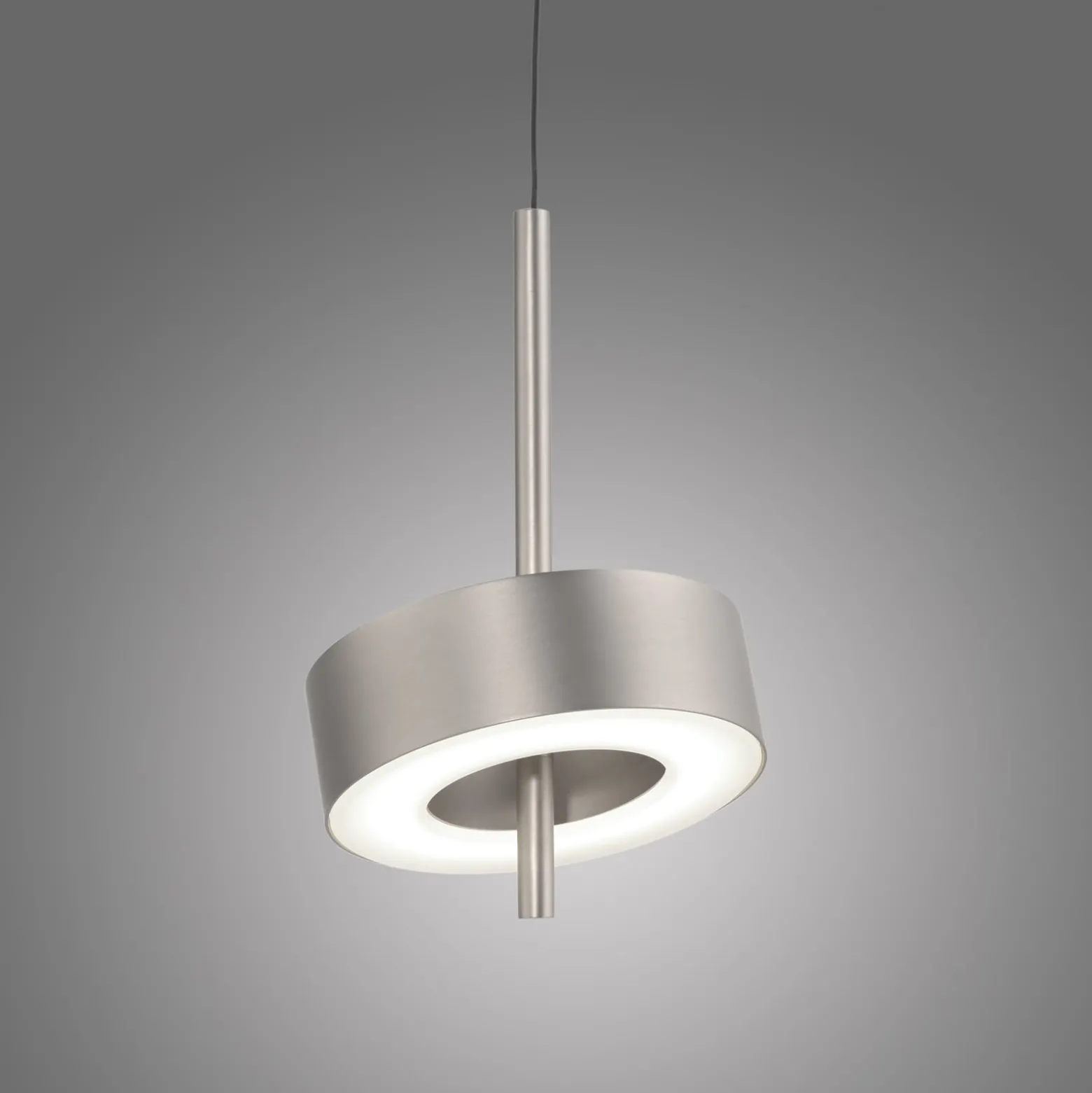 Paul Neuhaus Smart-LED-Hängelampe Q-Rotate aluminium Ø 14 cm