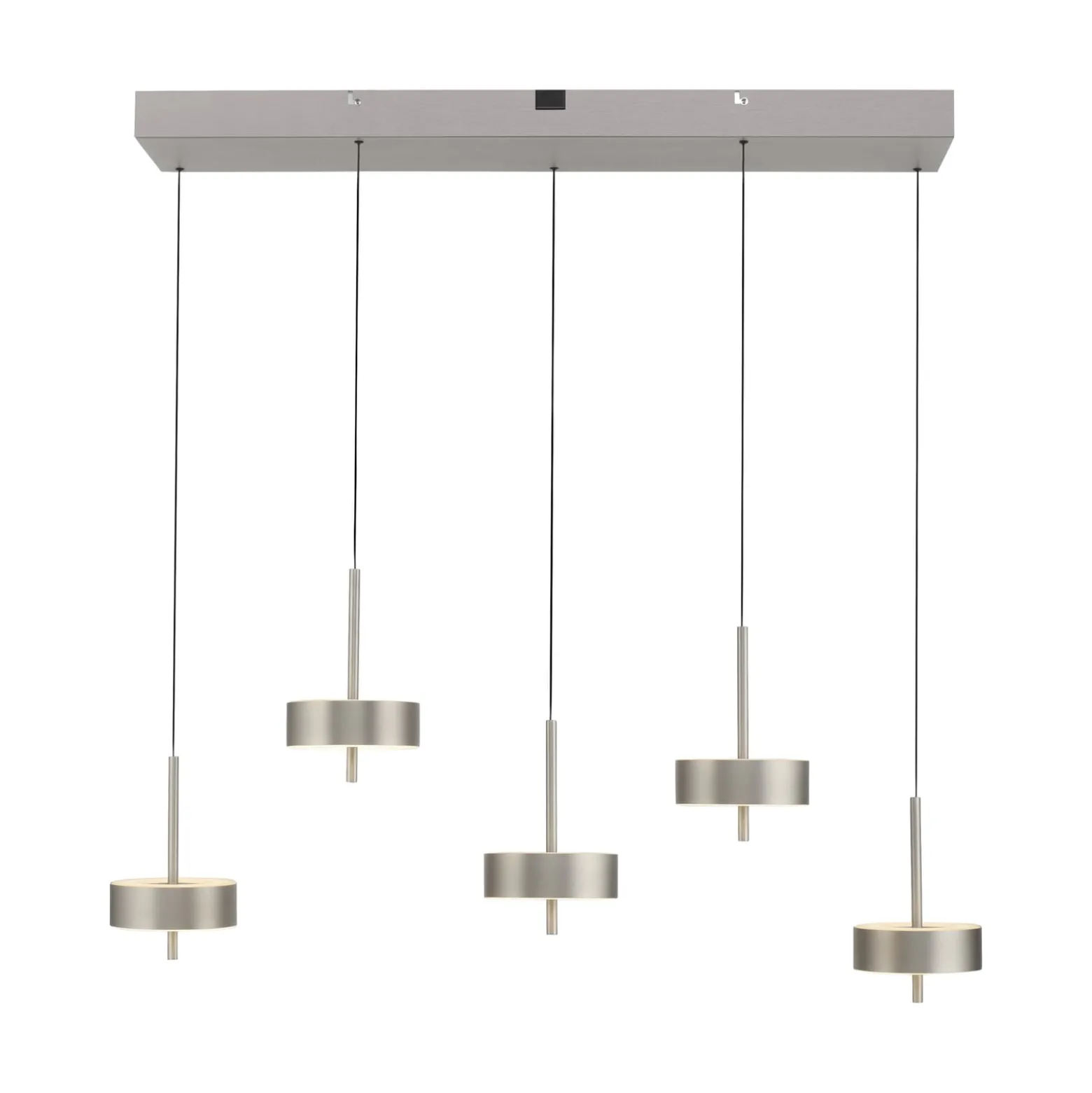 Paul Neuhaus Smart-LED-Hängelampe Q-Rotate, aluminium 5-flg.
