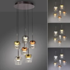 Paul Neuhaus Smart-LED-Hängelampe Q-Kon multicolor 6-flammig