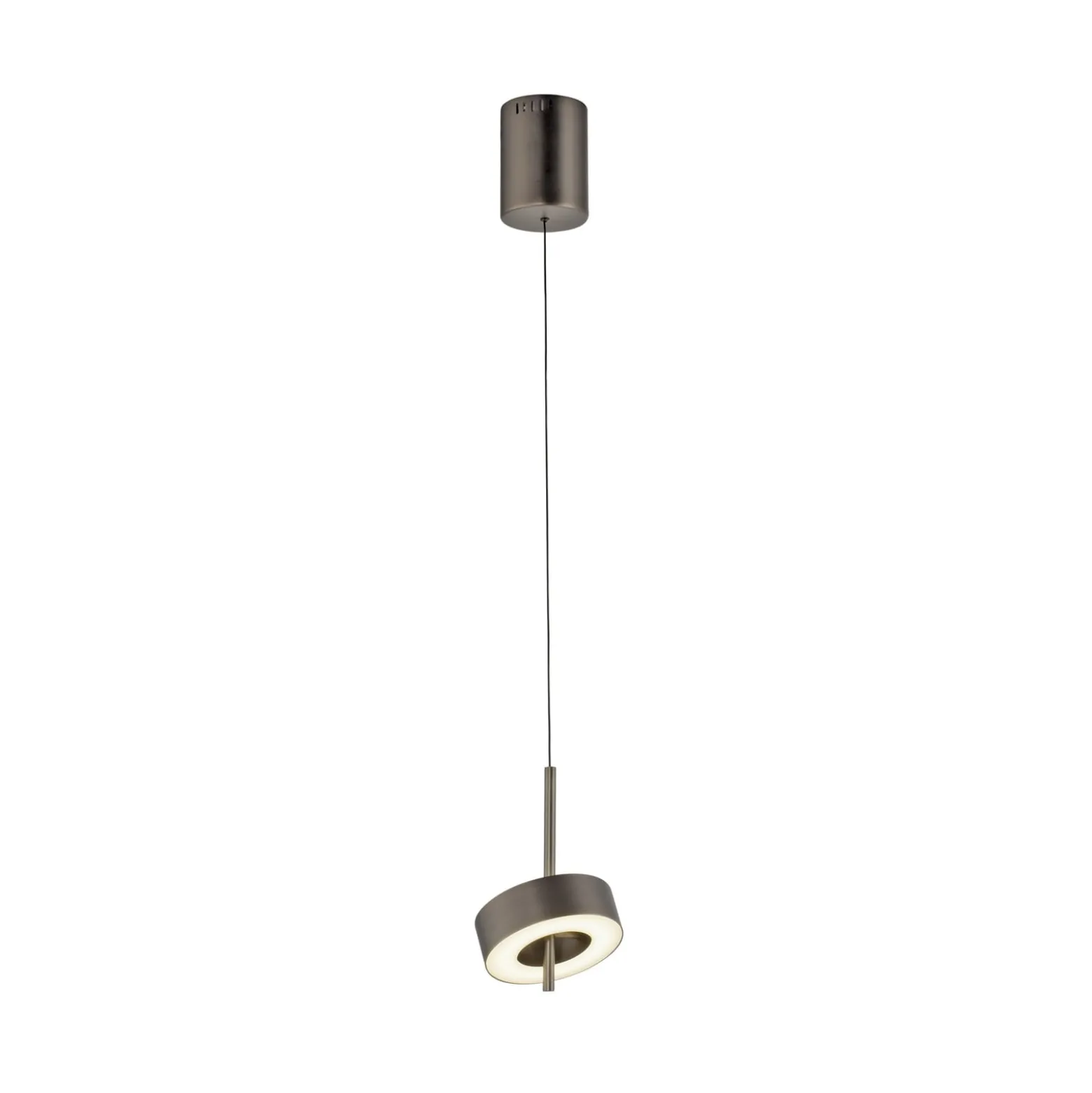 Paul Neuhaus Smart-LED-Hängelampe Q-Rotate dunkelbraun Ø14cm