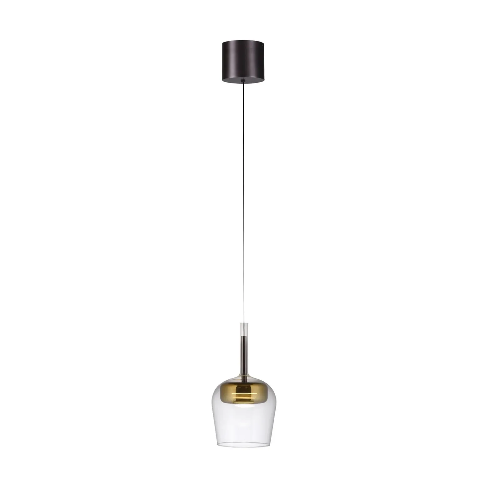 Paul Neuhaus Smart-LED-Hängeleuchte Q-Kon goldfarben Ø 21 cm