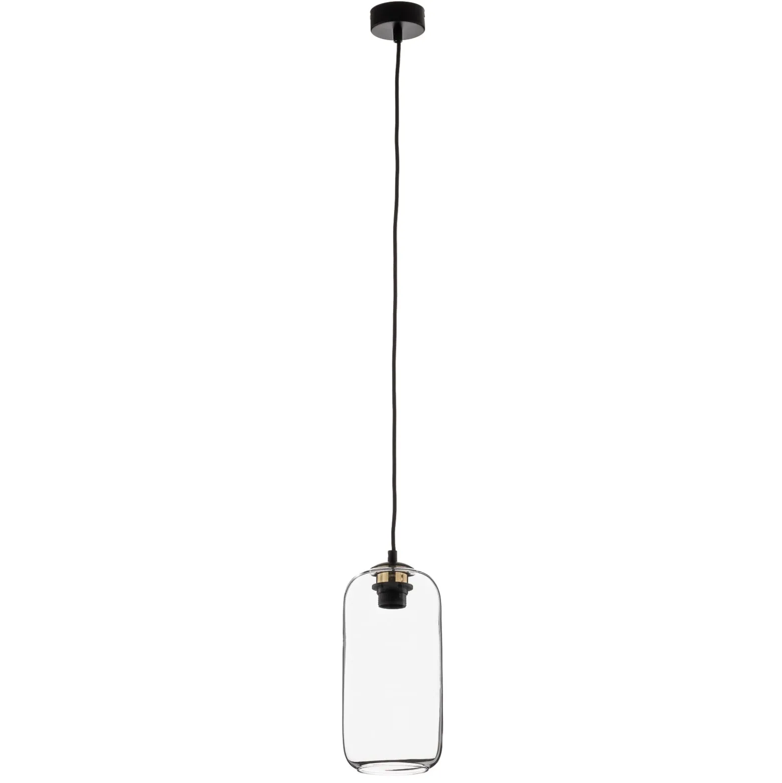 Pendelleuchte Kaja mit Glasschirm lang, klar
