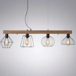 Pendelleuchte Kaska, vierflammig