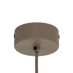 Pendelleuchte Sila, braun/sand, Metall, Ø 45 cm, E27