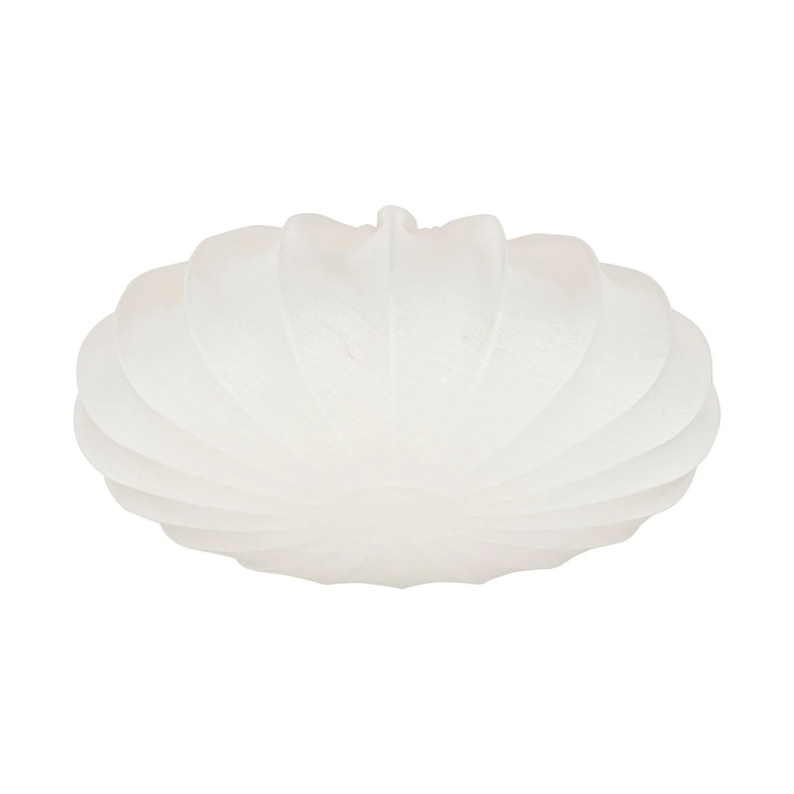PR Home Deckenleuchte Plafond, Leinentextil, Ø 42 cm, weiß