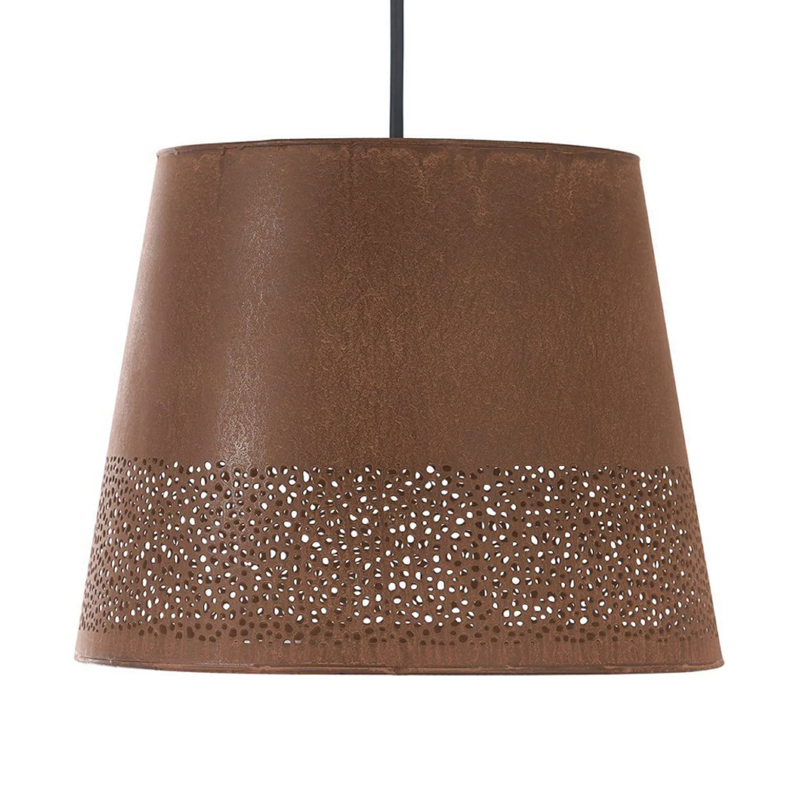 PR Home Hängelampe Corta, rostfarben, Stecker, Ø 38 cm, E27