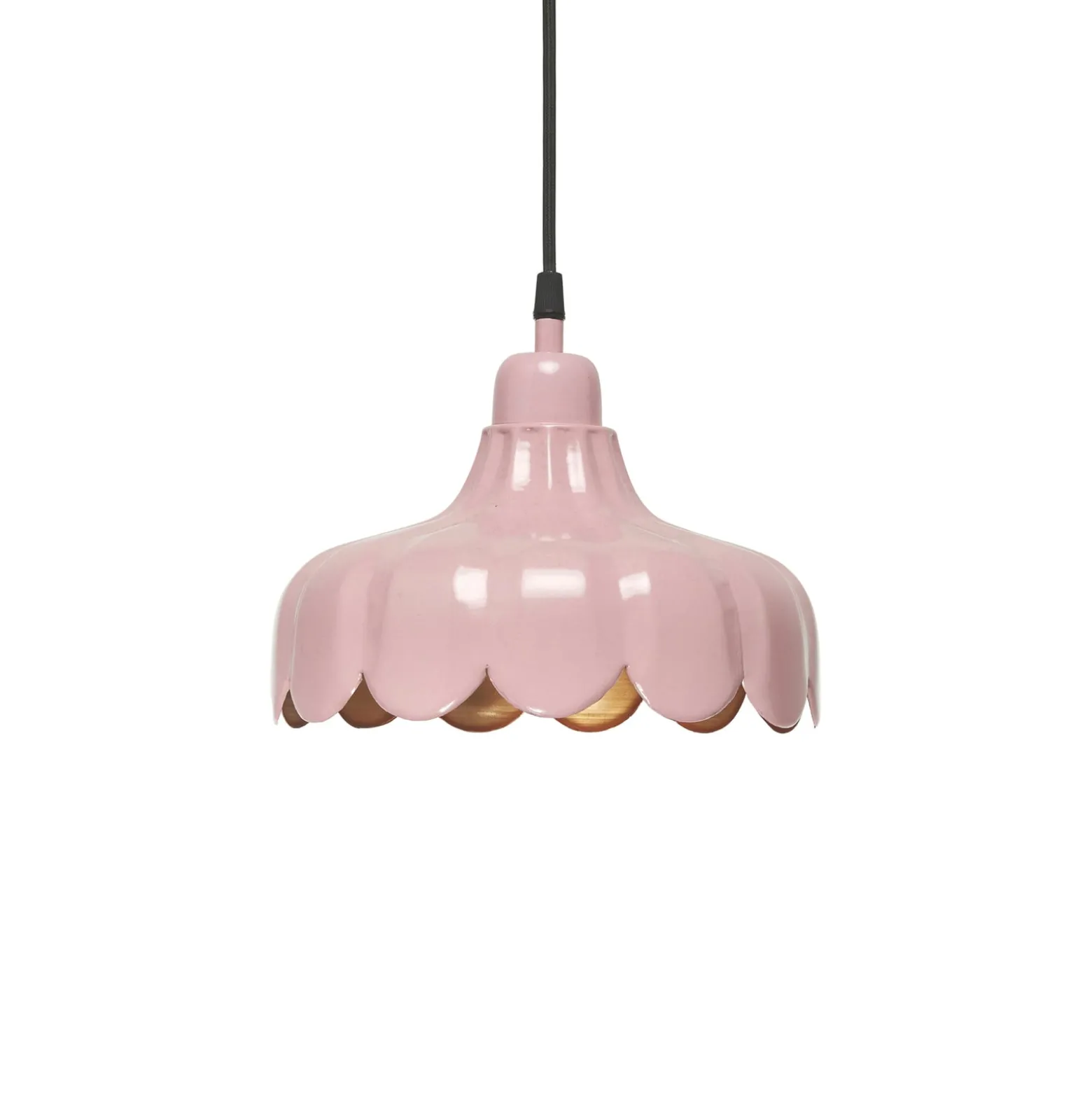 PR Home Hängelampe Wells Small, pink/gold, Ø 24 cm, Stecker