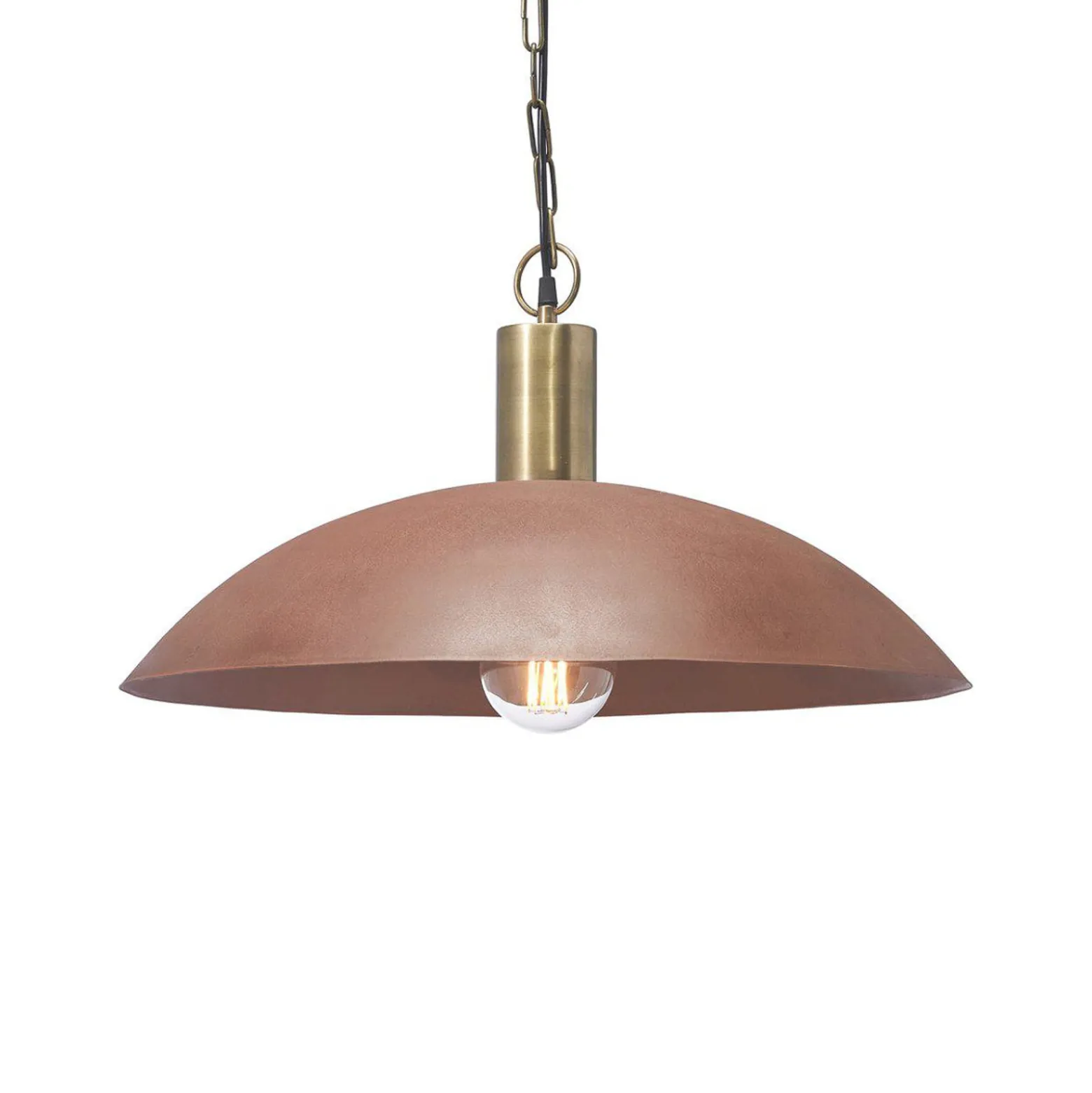 PR Home Hängeleuchte Alton, Ø 60 cm, rostfarben, Metall, E27