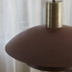 PR Home Hängeleuchte Bolton, Ø 45 cm, rostfarben, Metall