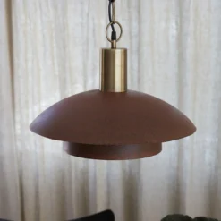 PR Home Hängeleuchte Bolton, Ø 45 cm, rostfarben, Metall