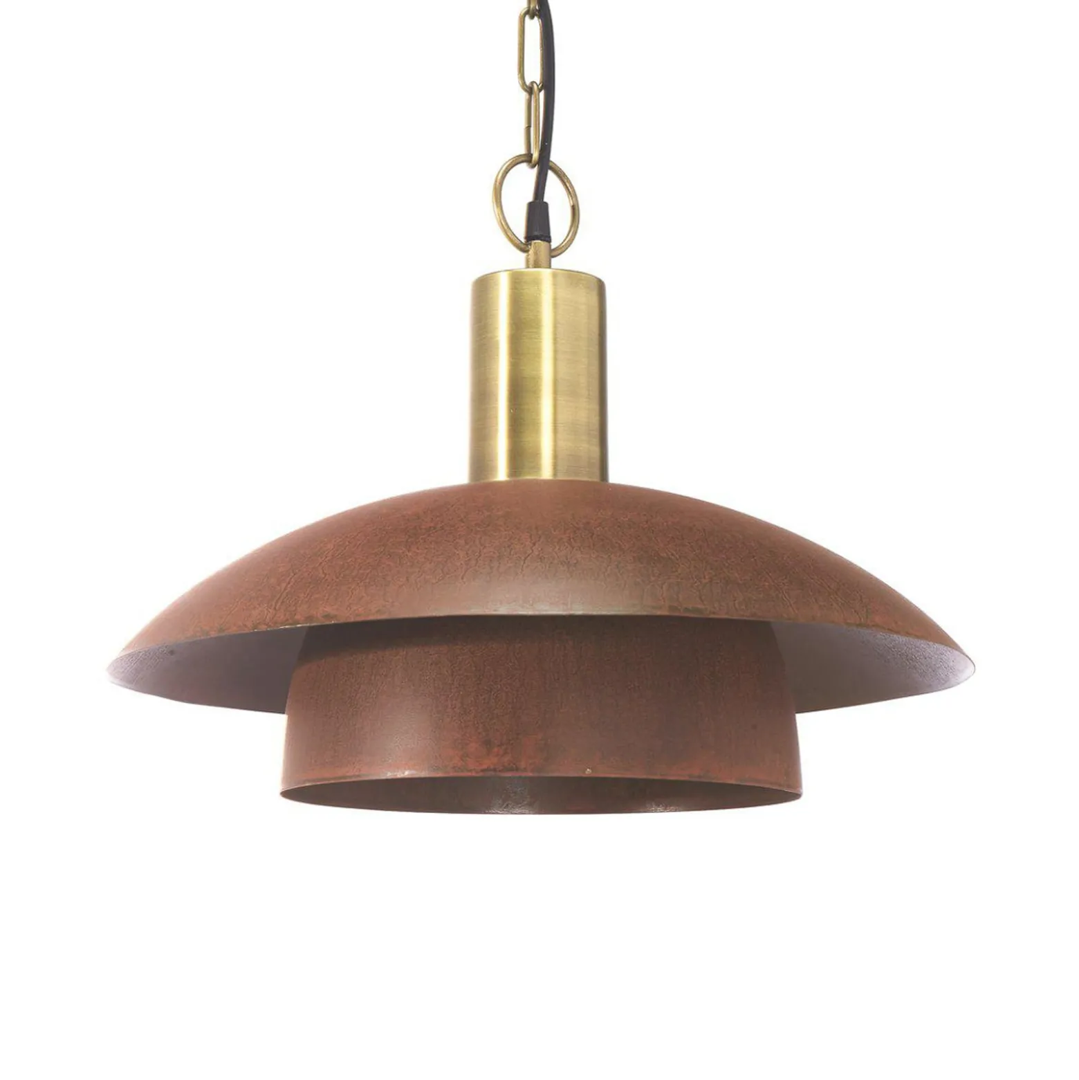 PR Home Hängeleuchte Bolton, Ø 45 cm, rostfarben, Metall