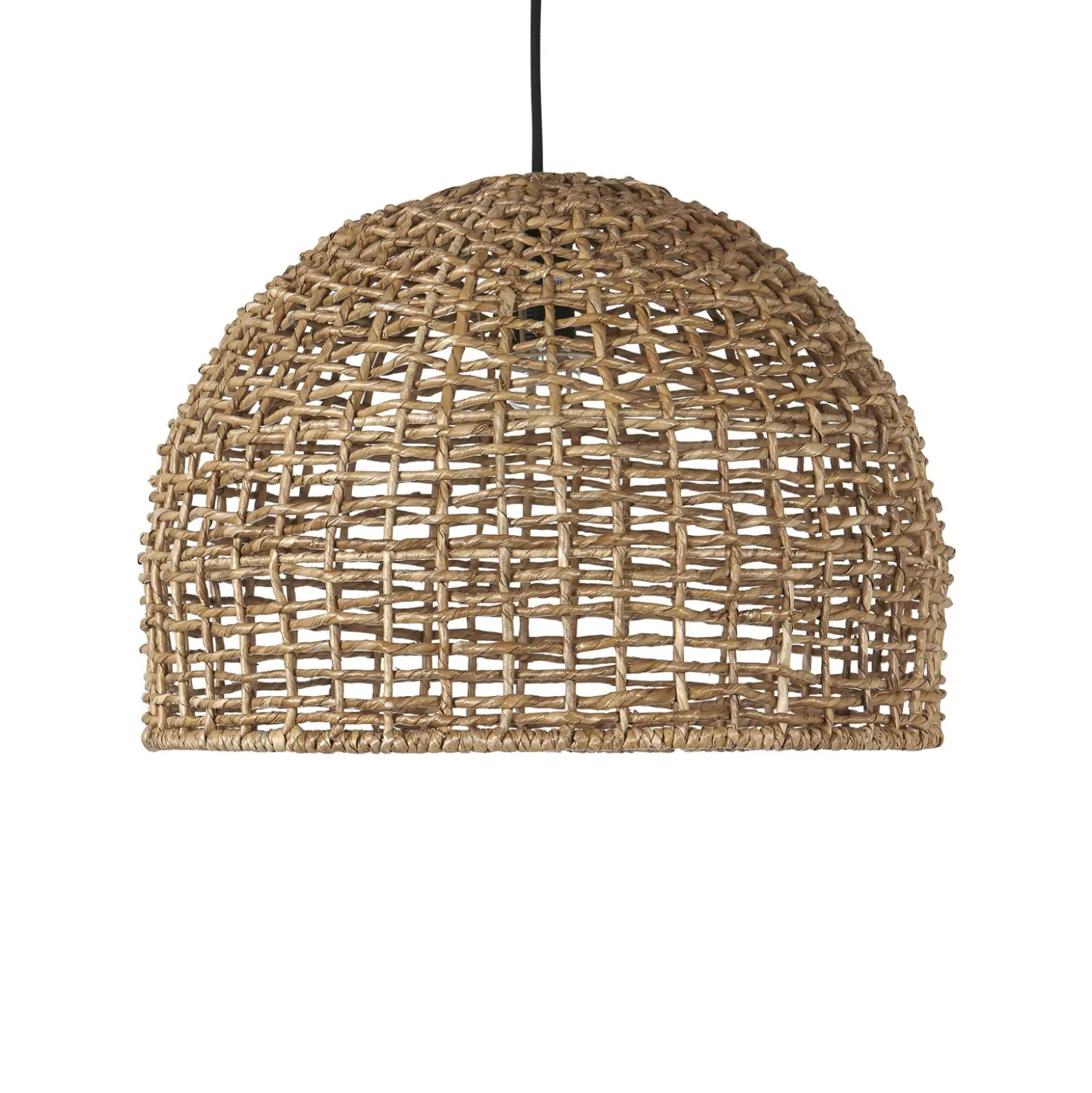 PR Home Hängeleuchte Cebu, Ø 46 cm, Lampakanay-Schirm, IP20