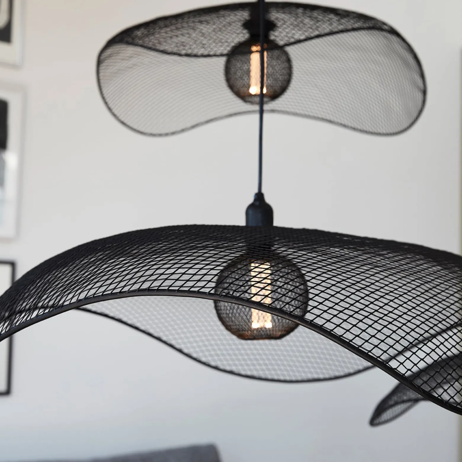 PR Home Hängeleuchte Vivi, Ø 61 cm, schwarz, Metall