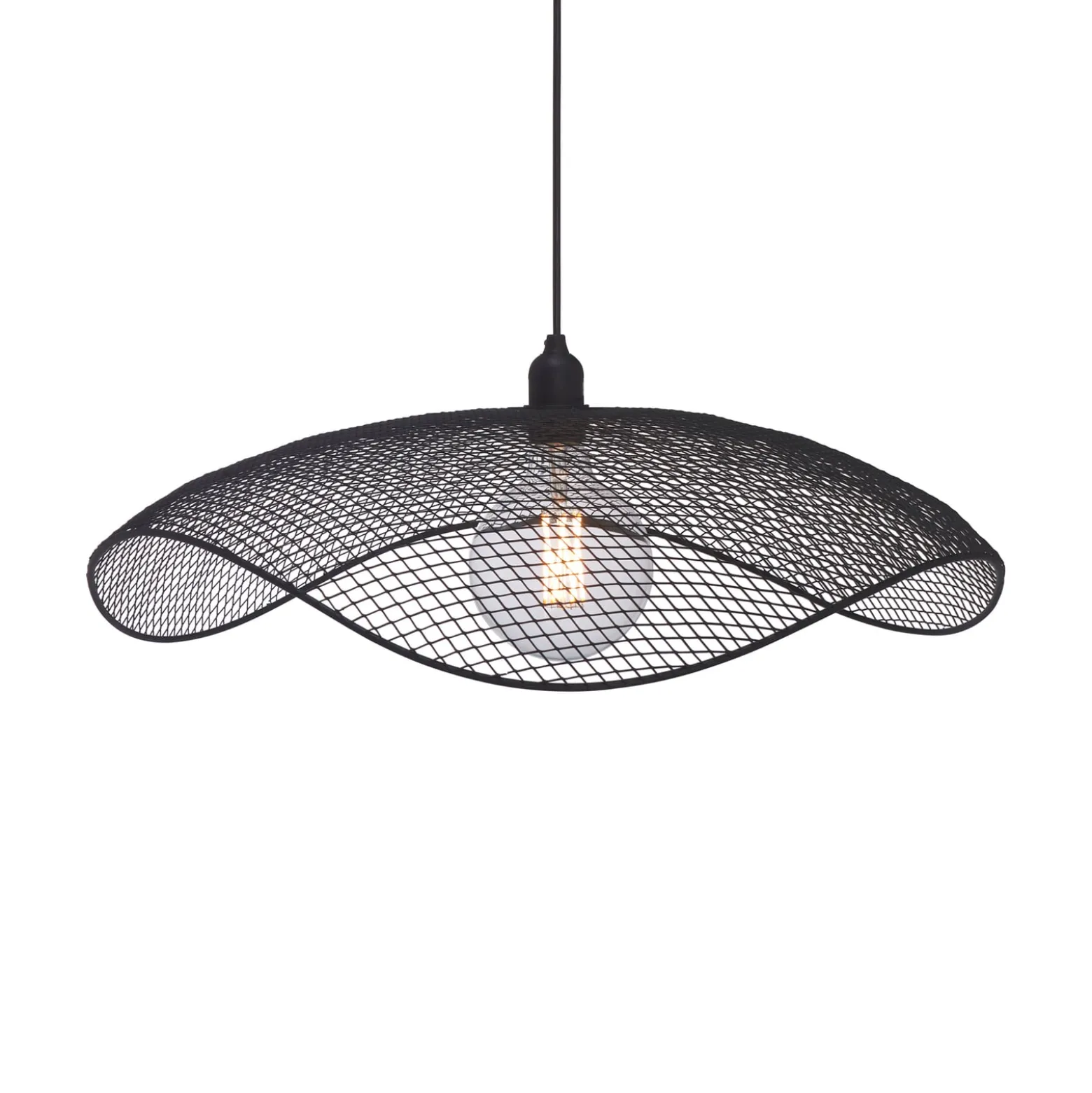 PR Home Hängeleuchte Vivi, Ø 61 cm, schwarz, Metall