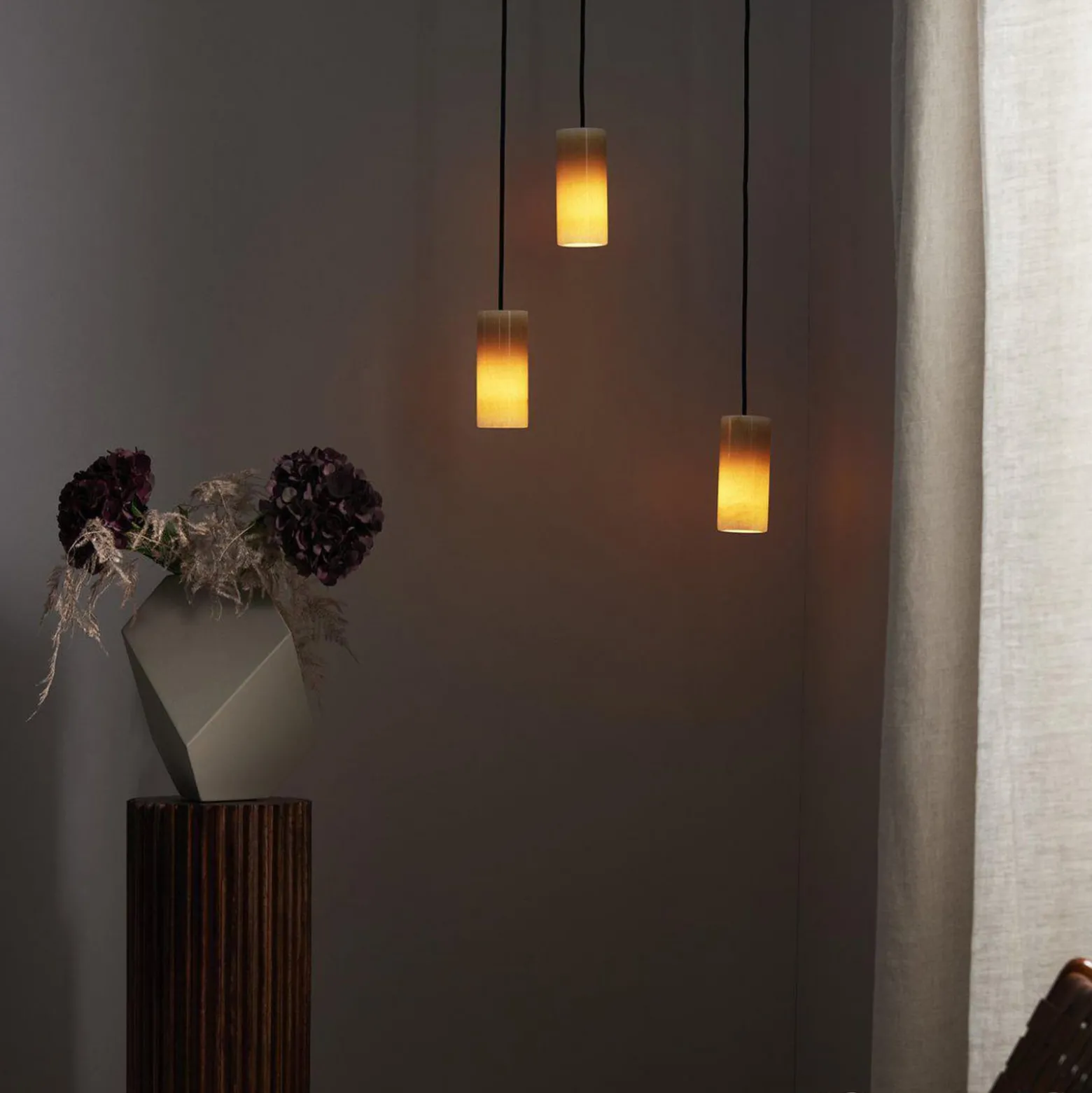 PR Home Lucie Pendelleuchte aus Marmor, Stecker