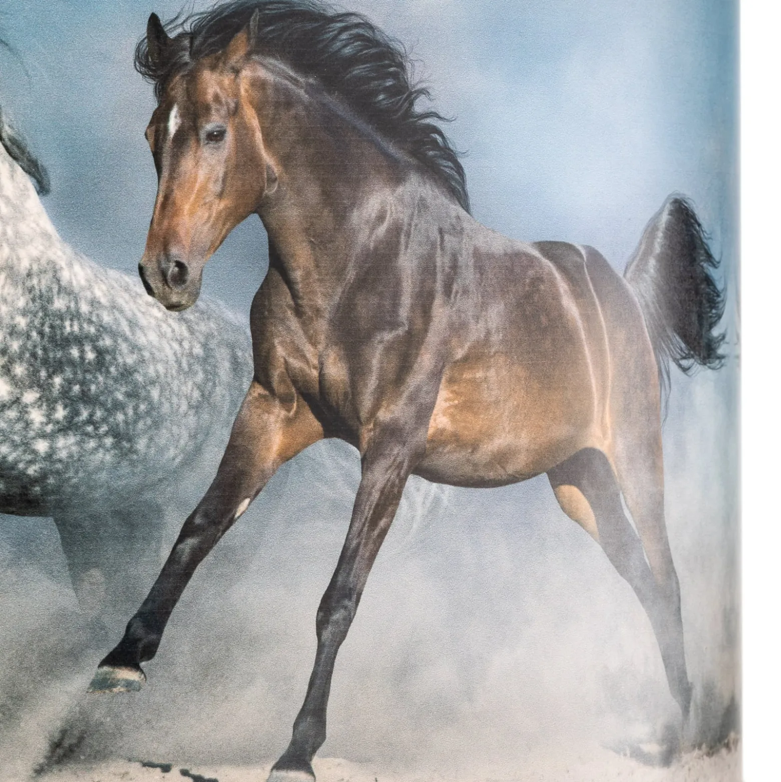 Print-Hängeleuchte Horses