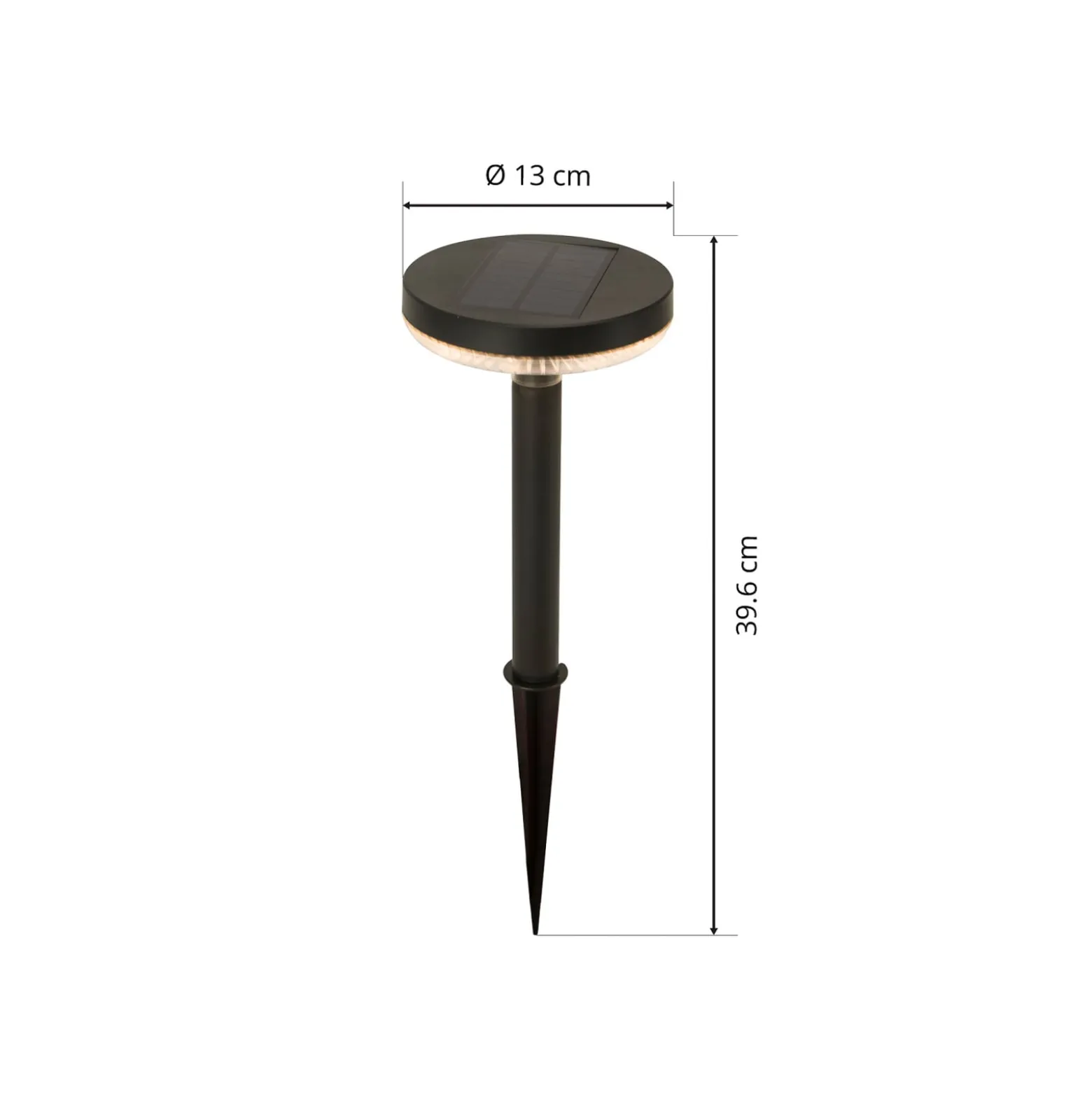 Prios Glenios LED-Solarlampe mit Erdspieß