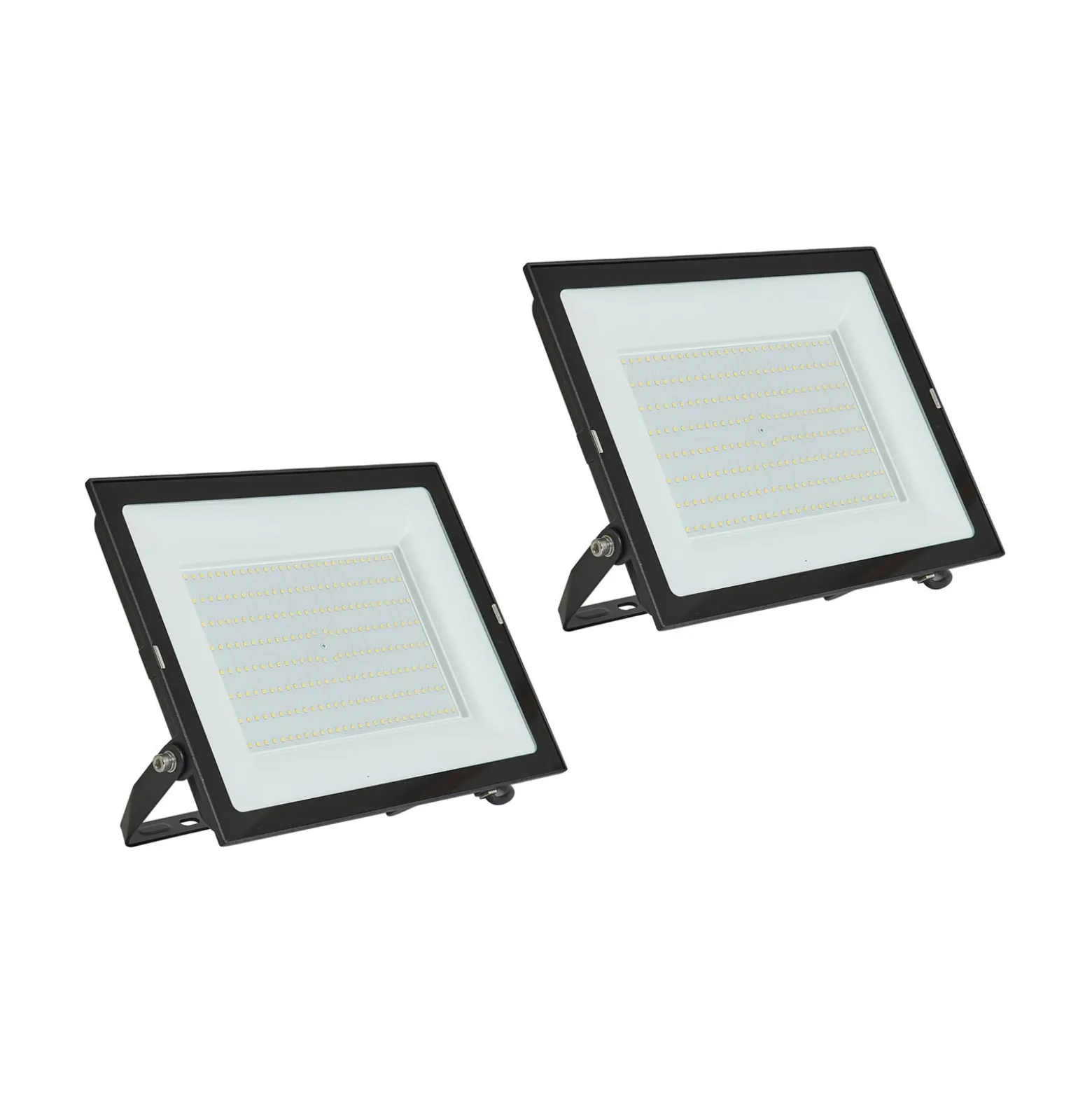 Prios LED-Außenstrahler Maikel, 200 W, Metall, 2er-Set