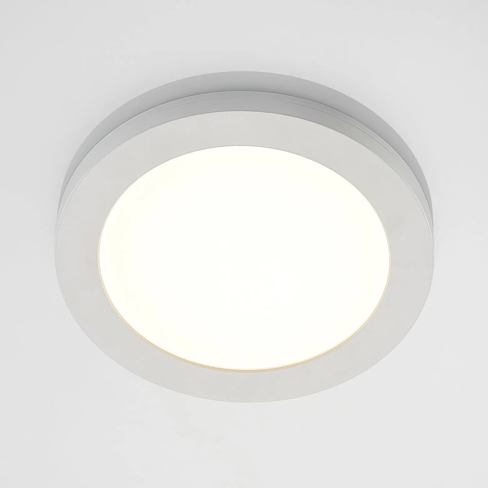 Prios LED-Deckenlampe Aureka, 3er-Set, Sensor, Ø 23 cm, weiß