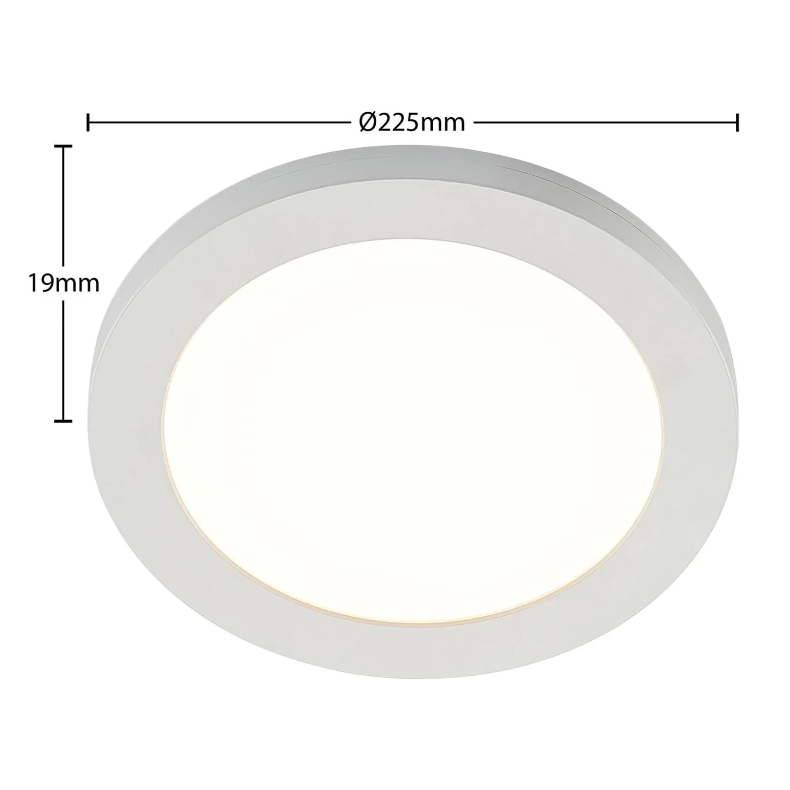 Prios LED-Deckenlampe Aureka, 3er-Set, Sensor, Ø 23 cm, weiß