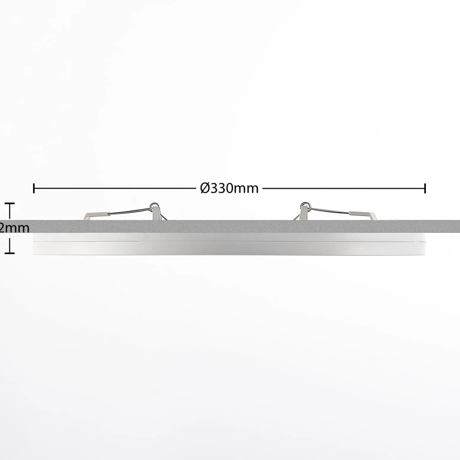 Prios LED-Deckenlampe Aureka, 2er-Set, Sensor, Ø 33 cm, weiß