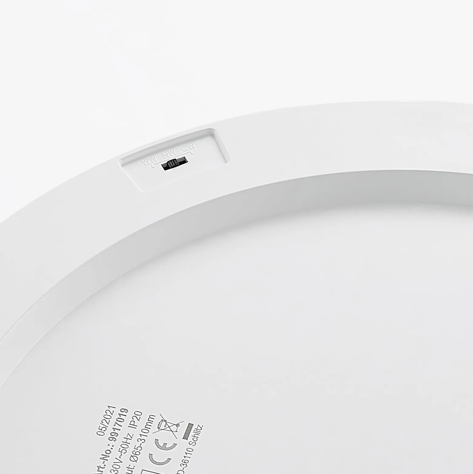 Prios LED-Deckenlampe Aureka, 2er-Set, Sensor, Ø 33 cm, weiß