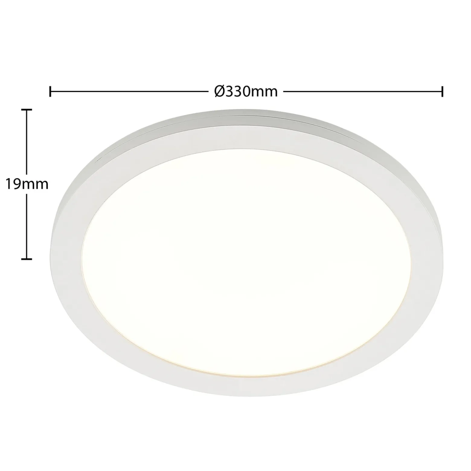 Prios LED-Deckenlampe Aureka, 2er-Set, Sensor, Ø 33 cm, weiß