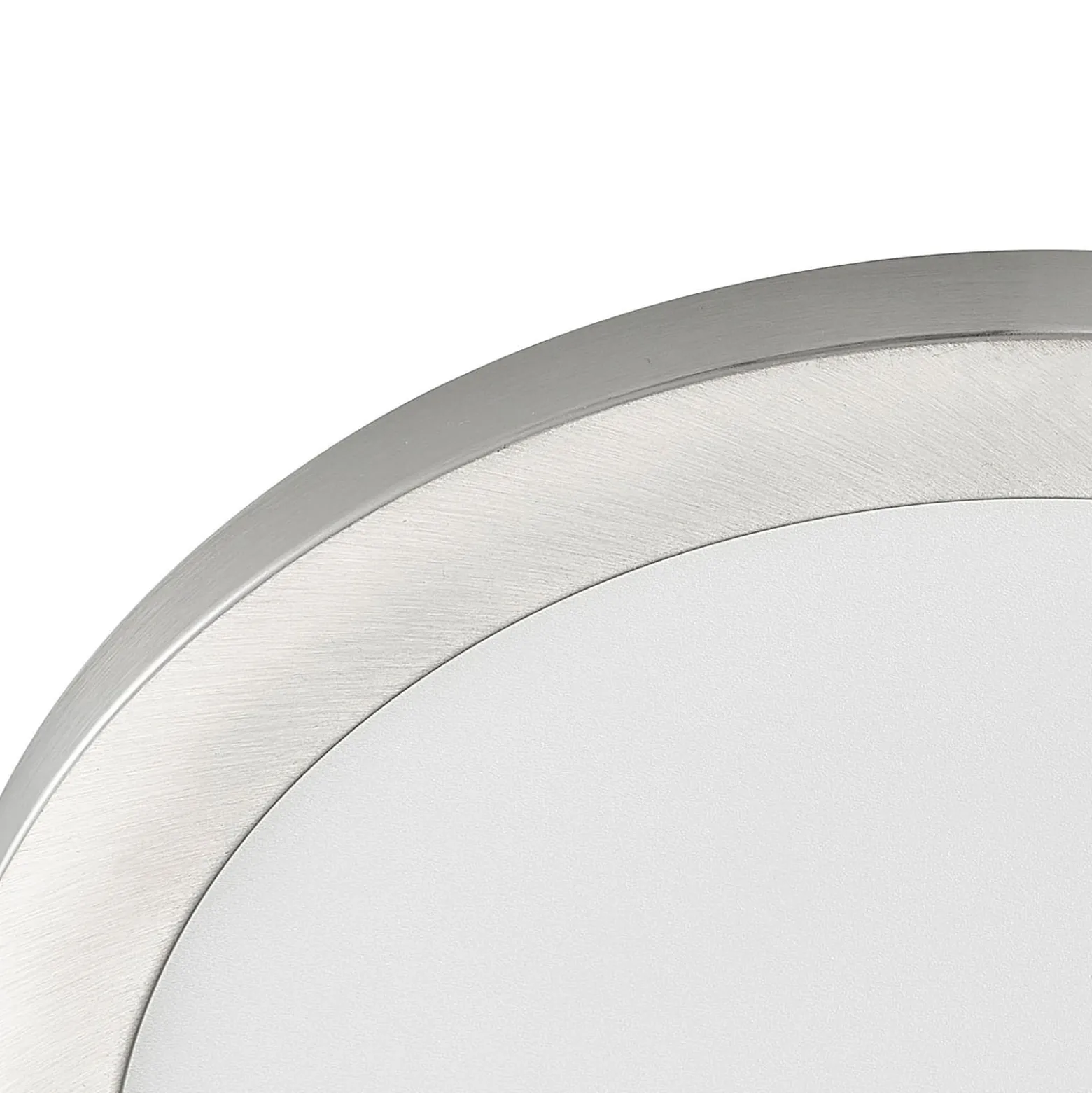 Prios LED-Deckenlampe Aureka, Ø 33 cm, silber, Metall
