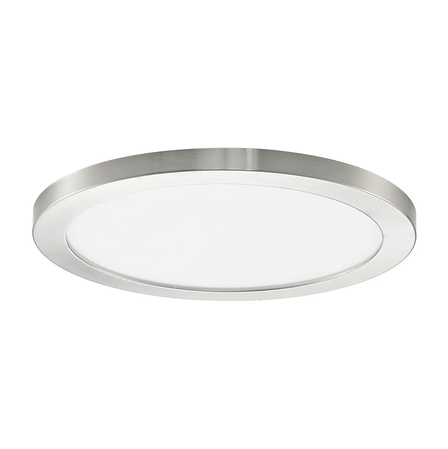 Prios LED-Deckenlampe Aureka, Ø 33 cm, silber, Metall