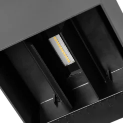 Prios LED-Solarwandlampe Lius, Höhe 15 cm, Bewegungssensor