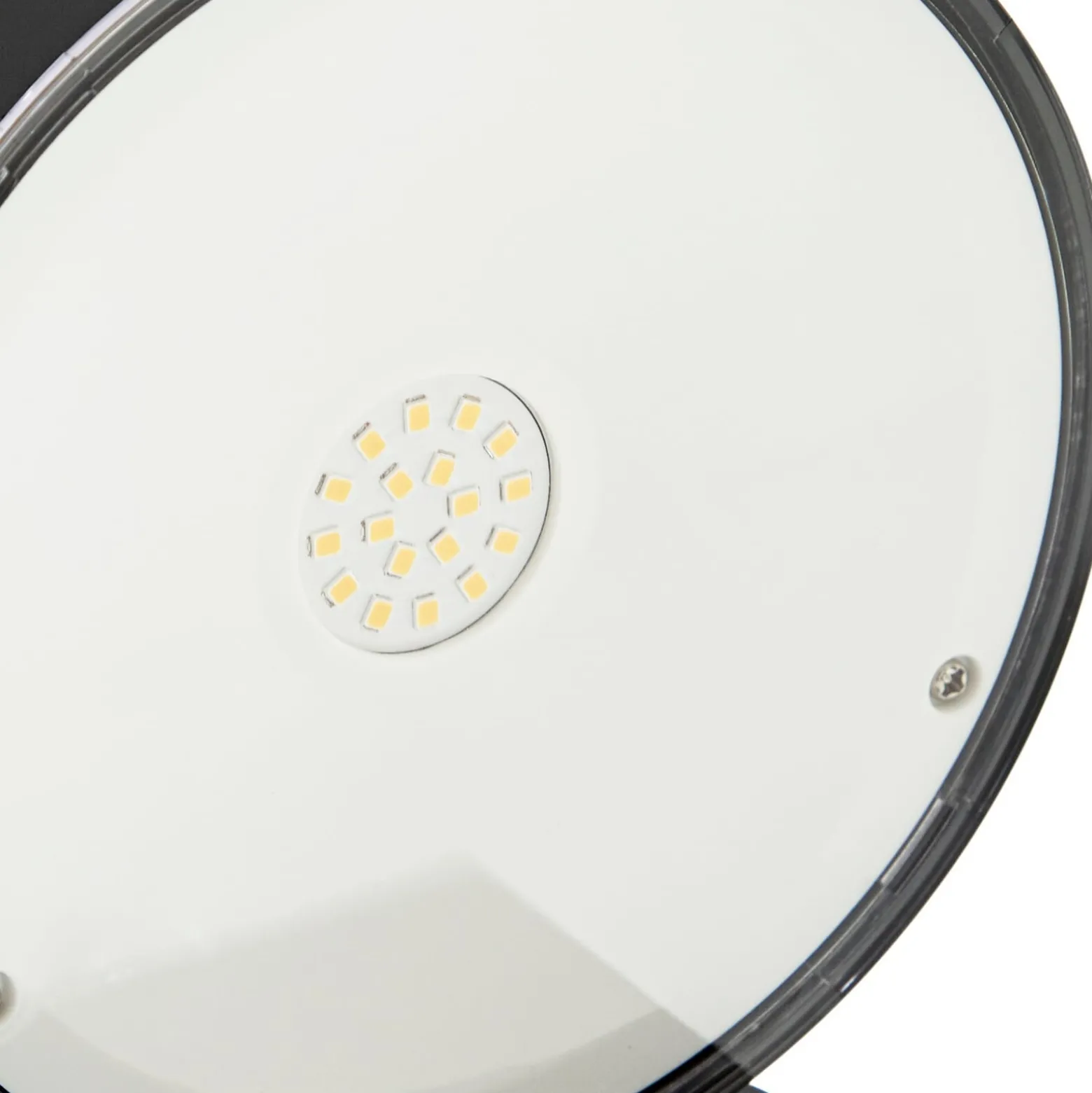 Prios LED-Solar-Wandleuchte Tarlson, rund, anthrazit, Sensor