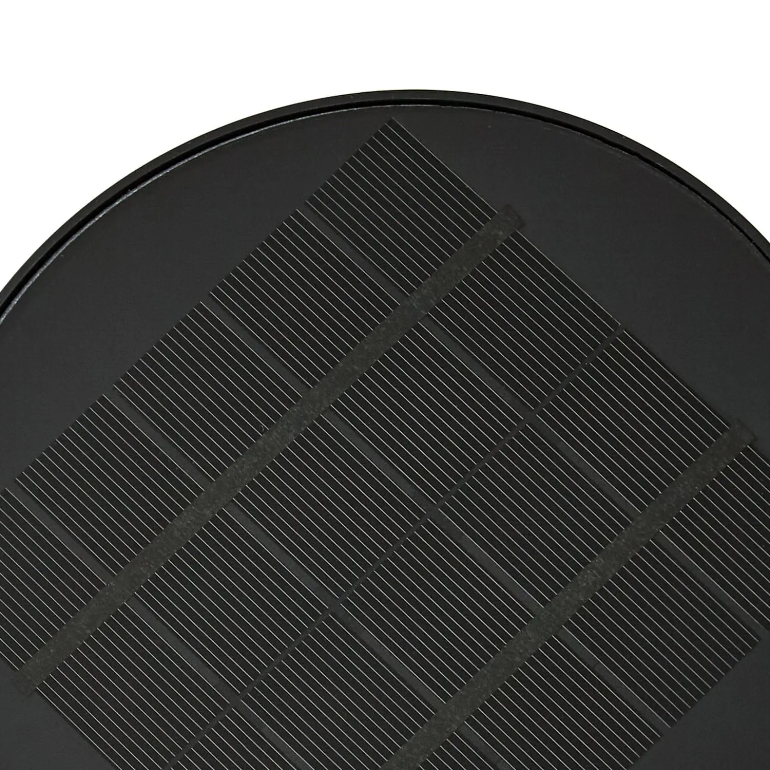 Prios LED-Solar-Wandleuchte Tarlson, rund, anthrazit, Sensor