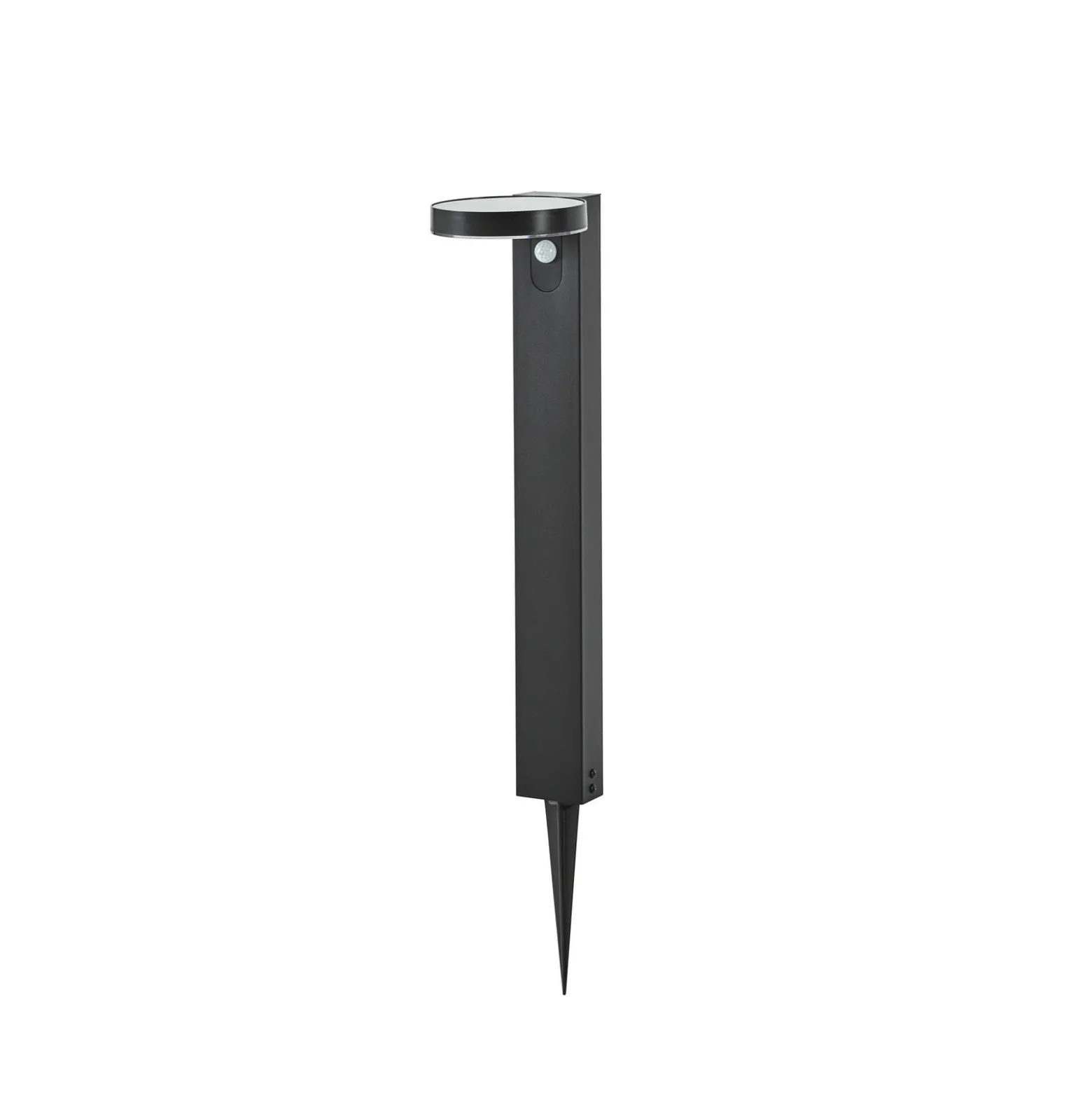 Prios LED-Solar-Wegeleuchte Tarlson, rund, anthrazit, Sensor