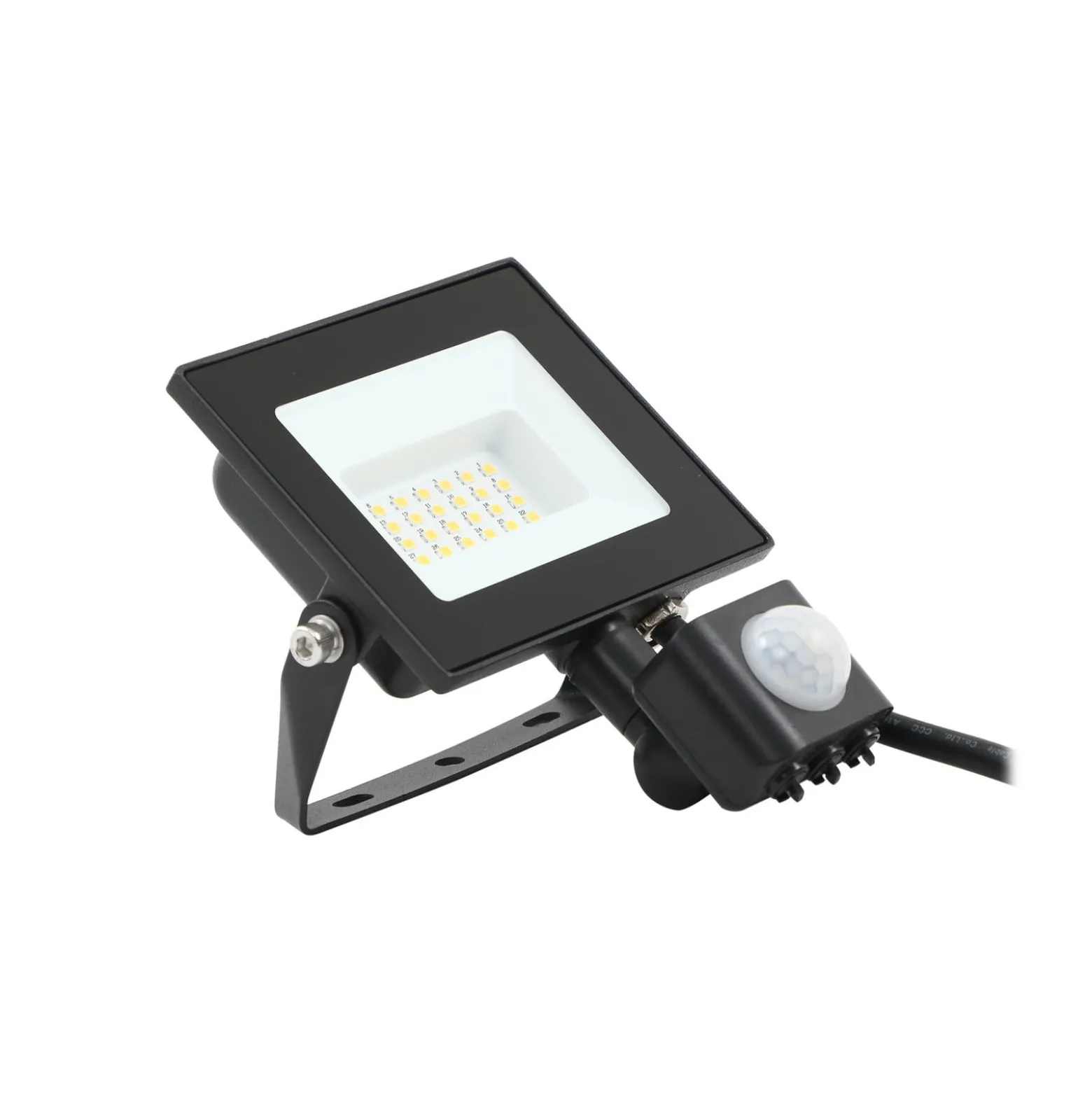 Prios Maikel LED-Außenstrahler, 20W, 1620lm, Metall, Sensor