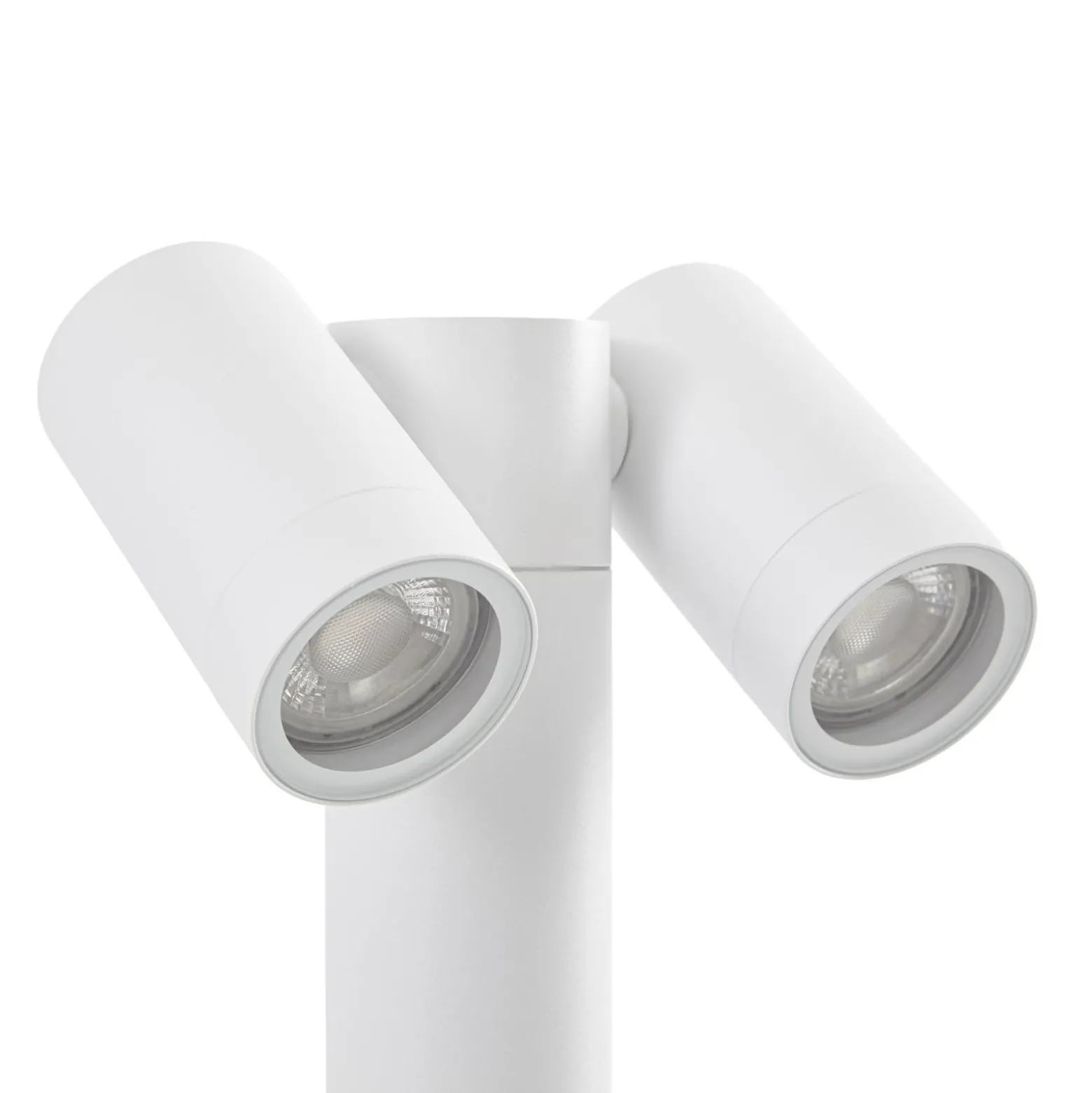Prios Sockelleuchte Tulimar, 2-flg., 45 cm, weiß, IP65