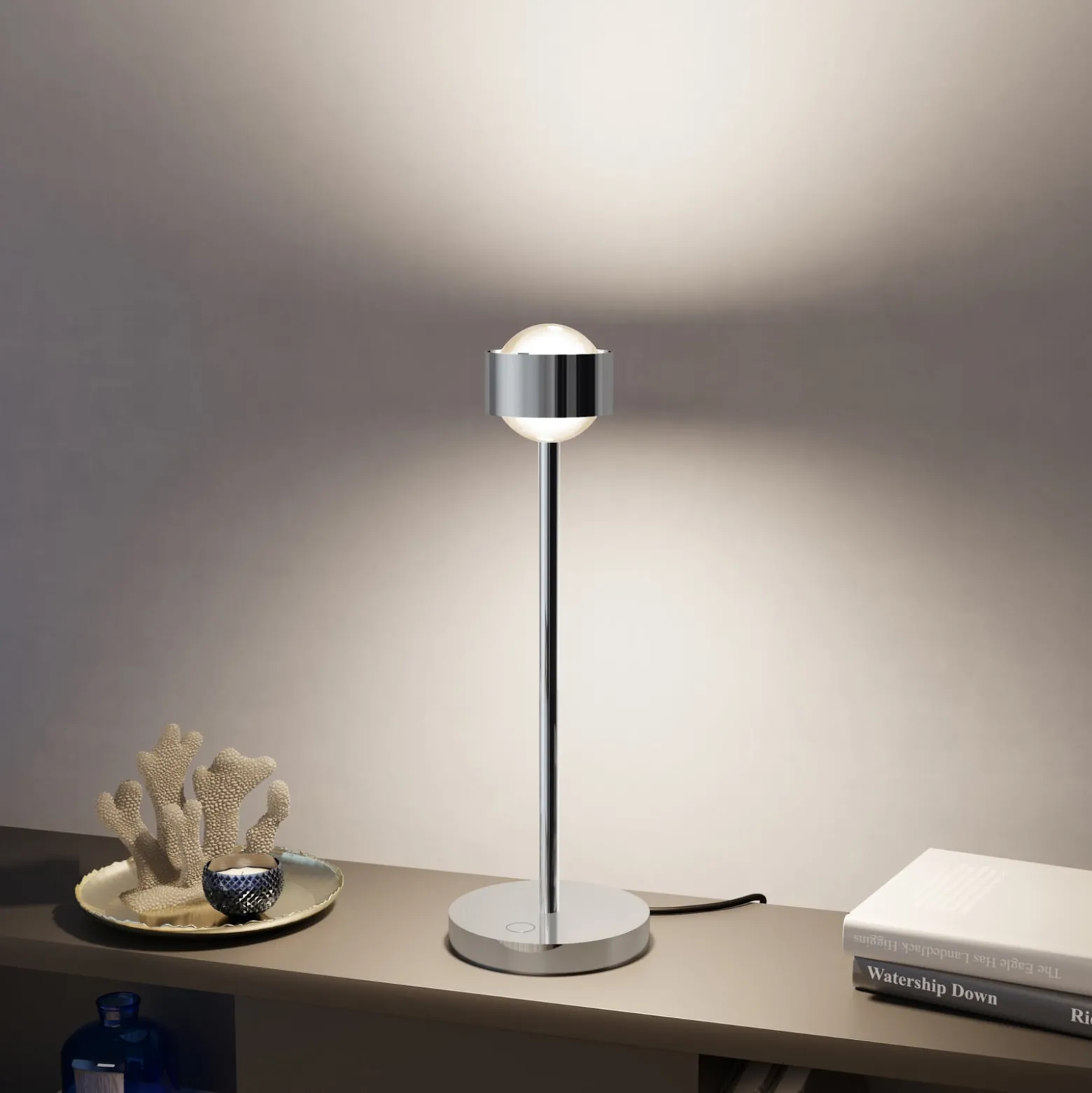 Puk! 80 Eye Table LED, Linsen matt, chrom