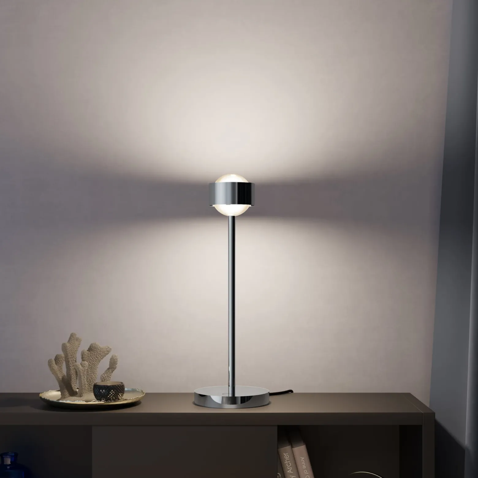 Puk! 80 Eye Table LED, Linsen matt, chrom
