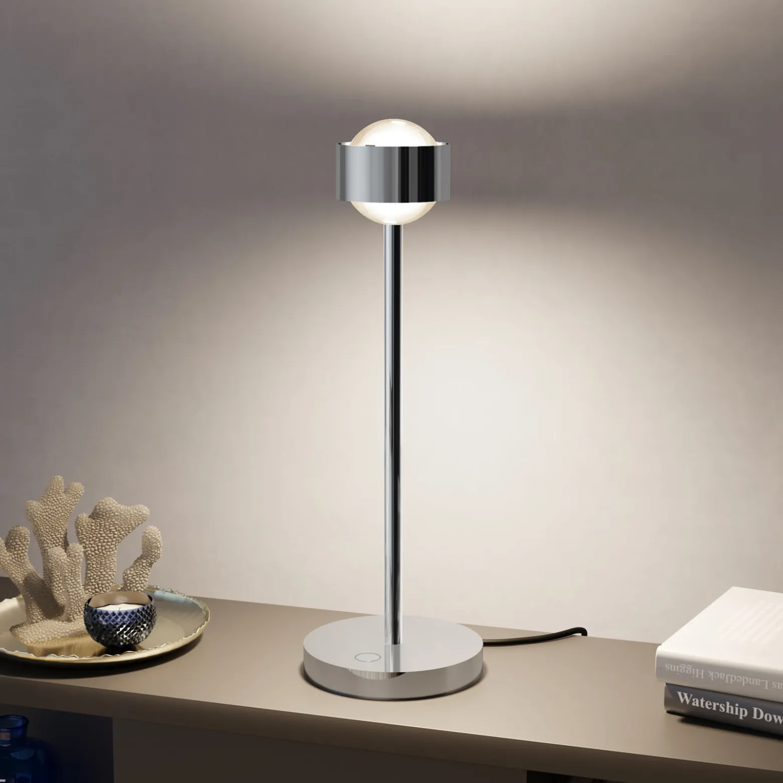Puk! 80 Eye Table LED, Linsen matt, chrom