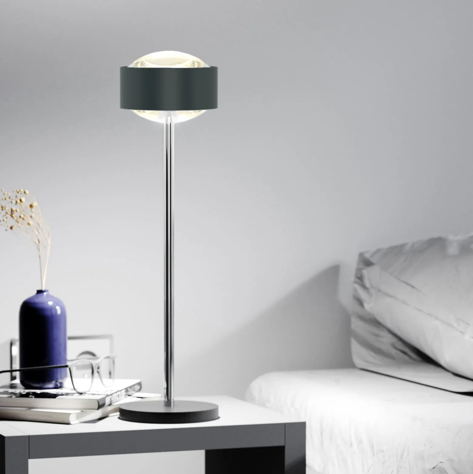 Puk Maxx Eye Table LED 37cm Linse matt, anthrazit