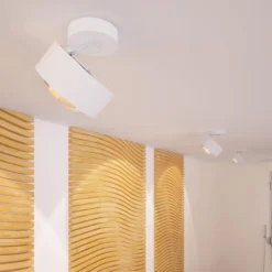 Puk Maxx Move LED-Spot, Linse klar, weiß matt