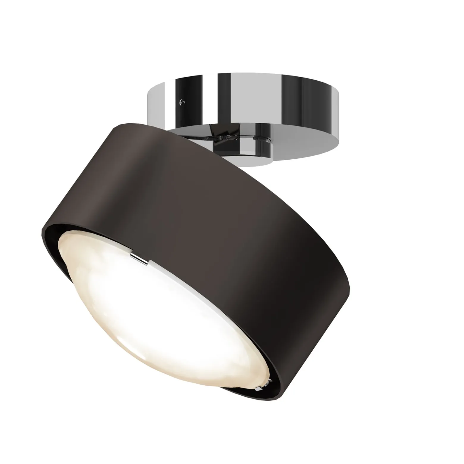 Puk! 120 Move LED-Spot Linse matt braun/chrom