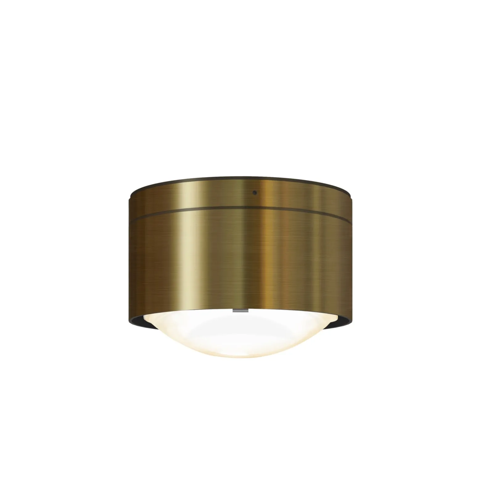 Puk! 120 One LED-Deckenspot Linse matt, messing