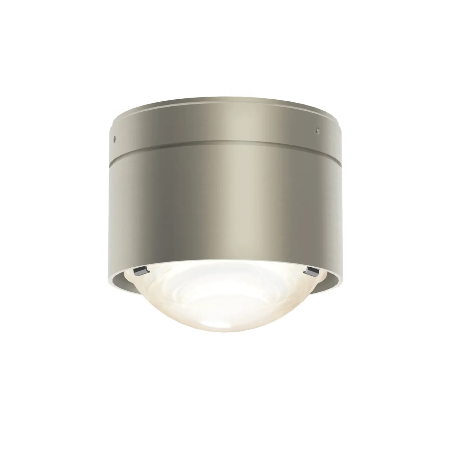 Puk! 80 One LED-Deckenspot Linse matt, nickel matt