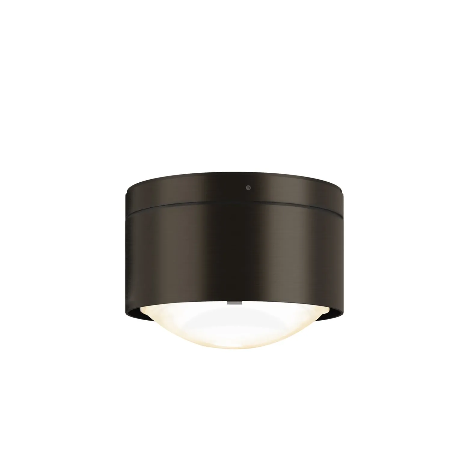 Puk! 120 One LED-Deckenspot Linse matt dunkelbraun