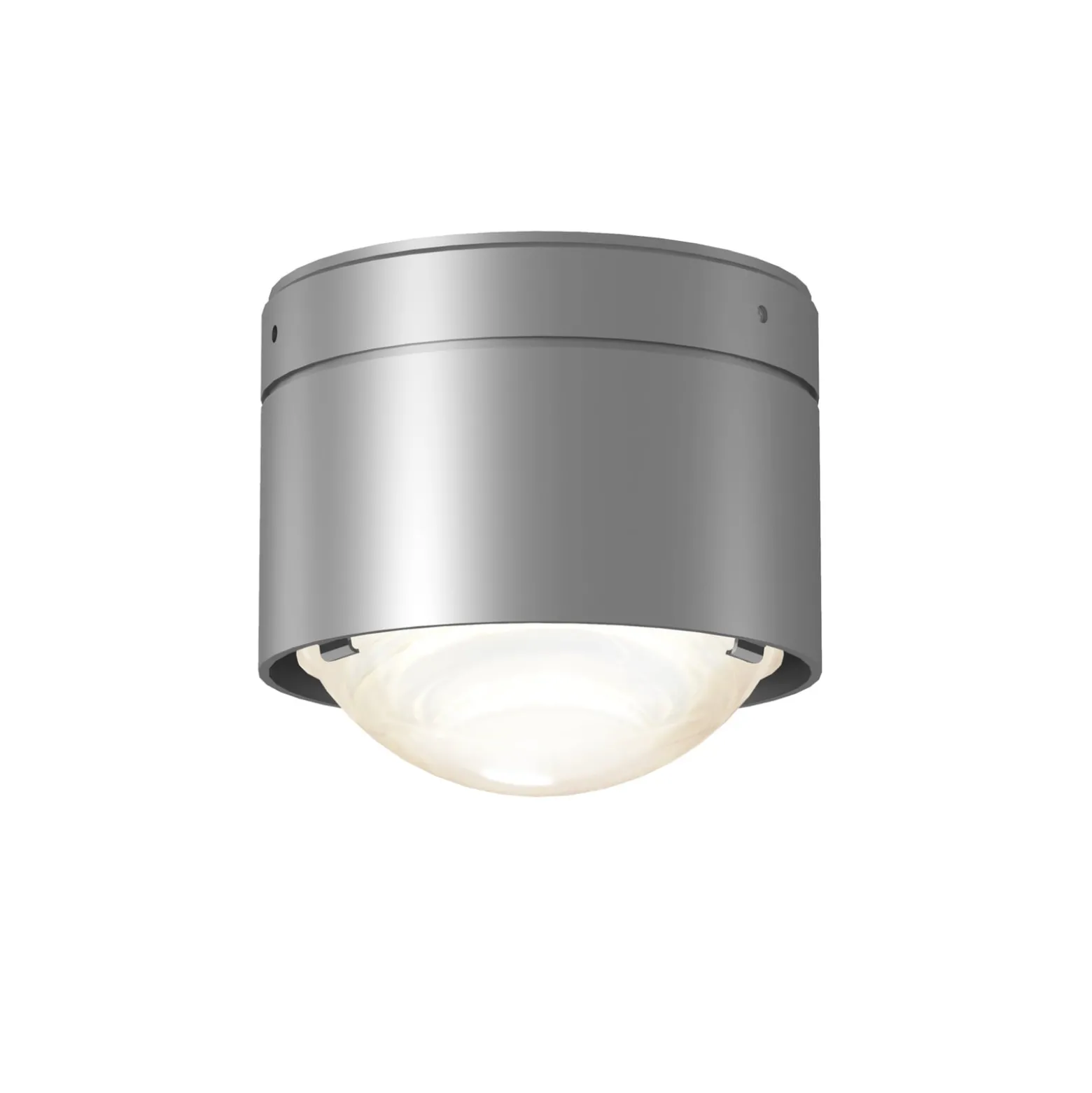 Puk! 80 One LED-Deckenspot Linse matt, chrom matt