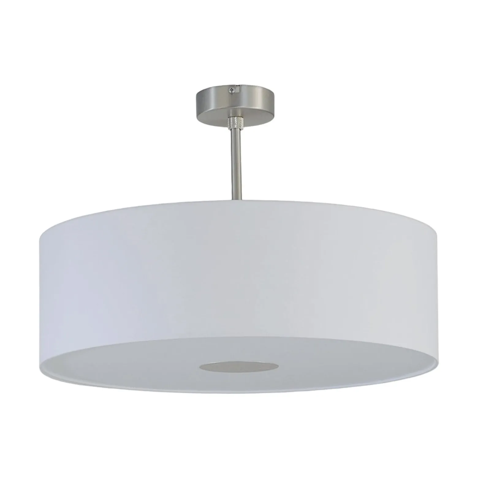 Quitani Deckenlampe Gala, Ø 50 cm, Chintz weiß