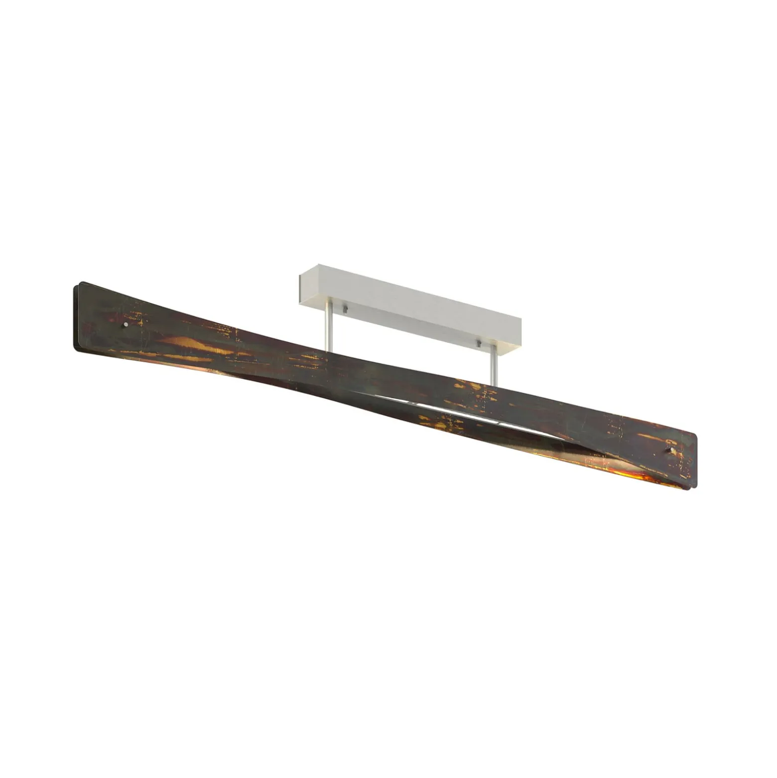 Quitani LED-Deckenlampe Lian, gold oxidiert