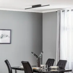 Quitani LED-Deckenleuchte Tolu, schwarz, 118 cm